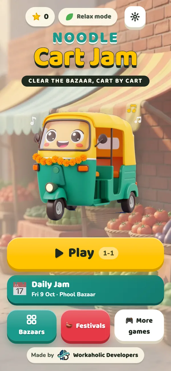 Home screen with Tuk